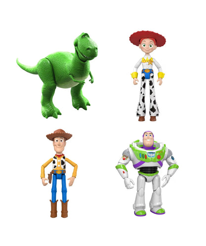 Toy Story action figure showing 8 to 14 points of articulation for dynamic poses