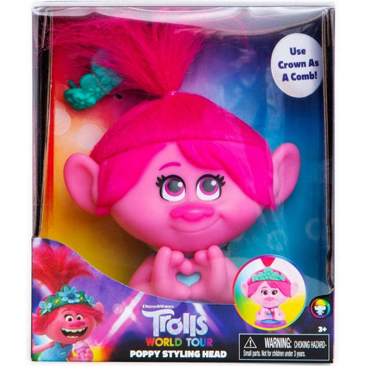 Trolls World Tour Poppy Styling Head Toy Packaging