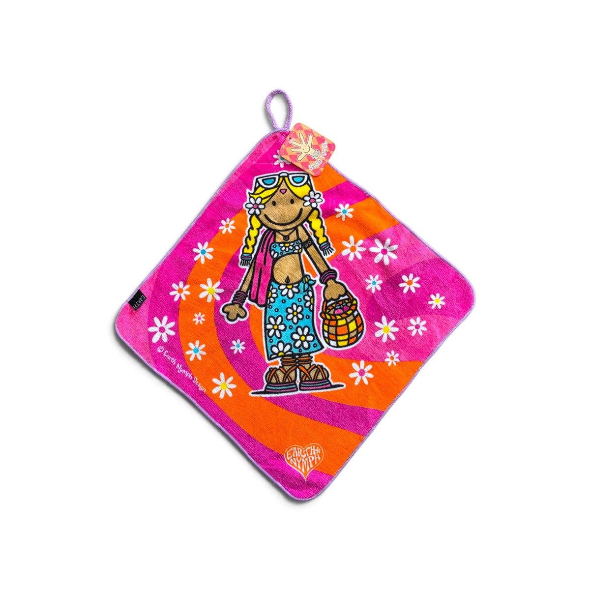 Earth Nymph Kids Hand Towel | Soft Cotton Bathroom Towel