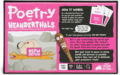 Exploding Kittens Poetry for Neanderthals NSFW