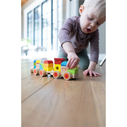 Fat Brain Toys Learning Locomotive – Magnetic Pull-Along Train Toy