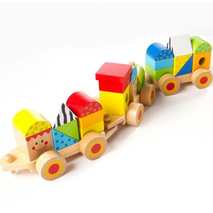 Fat Brain Toys Learning Locomotive – Magnetic Pull-Along Train Toy