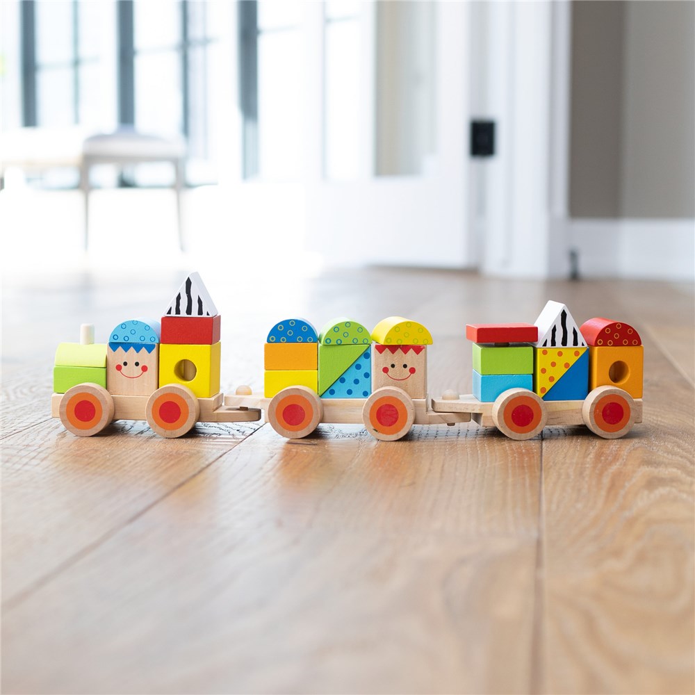 Fat Brain Toys Learning Locomotive – Magnetic Pull-Along Train Toy