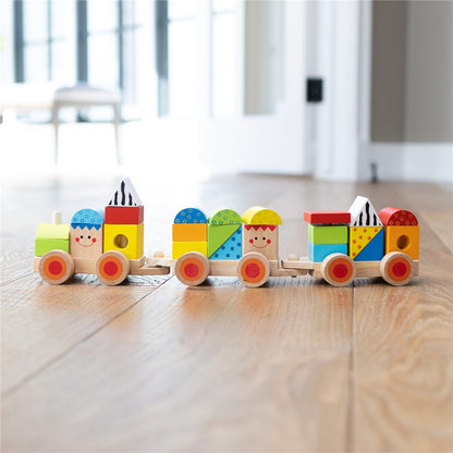 Fat Brain Toys Learning Locomotive – Magnetic Pull-Along Train Toy