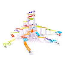 Fat Brain Toys Trestle Tracks Pro – 274-Piece Marble Run Construction Set