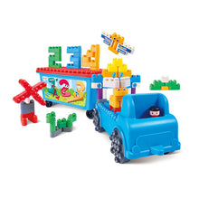 Hape POLYM Count and Play Tow Truck Building Block Set – 114 Piece
