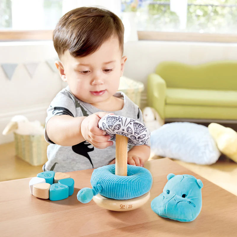 Hape William The Hippo Stacker Baby Toy