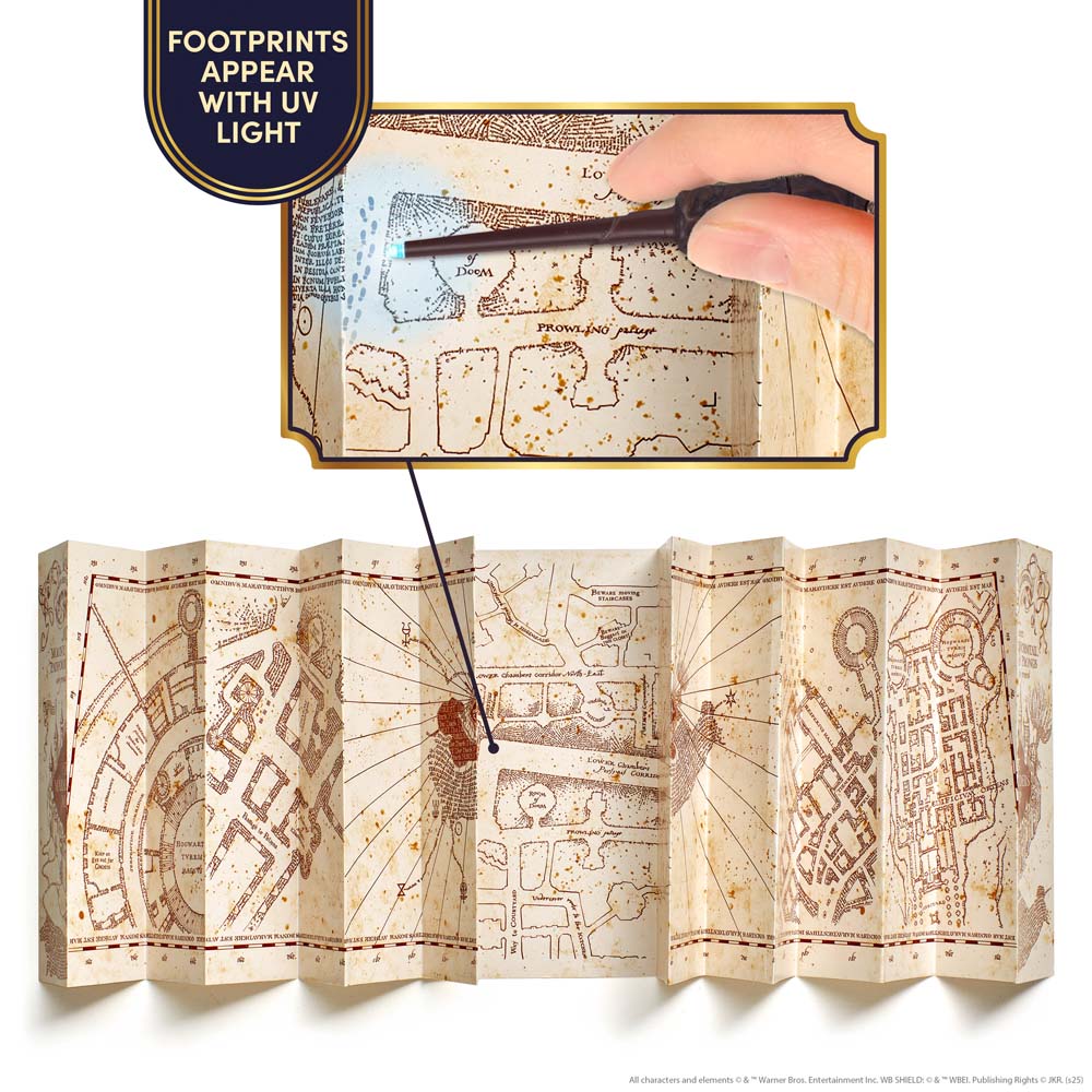 Harry Potter Marauder's Map & Wand Set