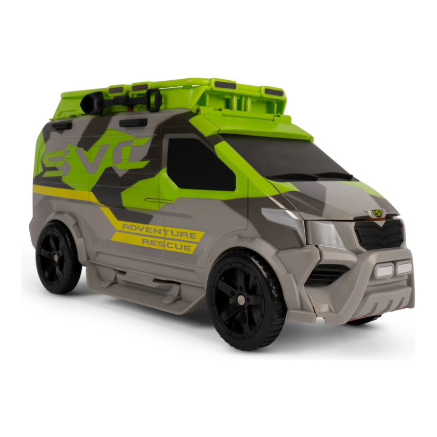 Hasbro Micro Machines Green Super Van Transforming Playset