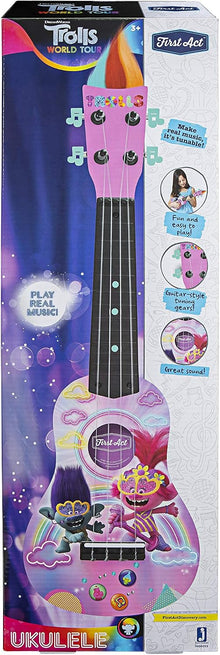 Jazware DreamWorks Trolls World Tour Kids Ukulele | Pink