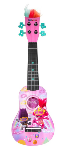 Jazware DreamWorks Trolls World Tour Kids Ukulele | Pink