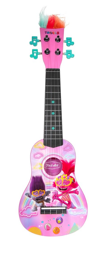 Jazware DreamWorks Trolls World Tour Kids Ukulele | Pink