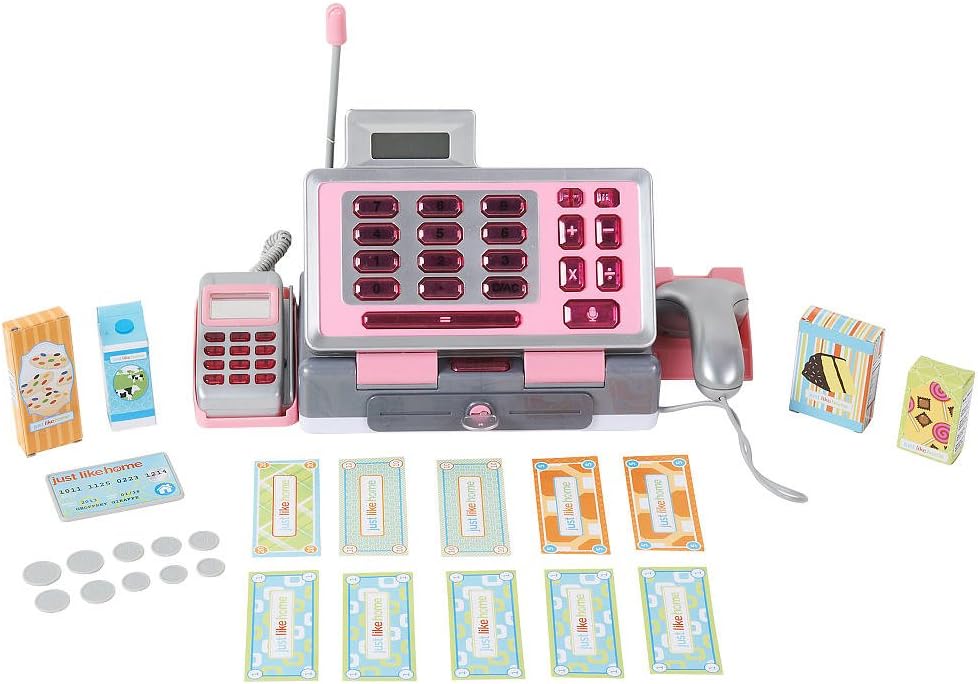 Just Like Home Talking Cash Register Playset | 30 Pieces