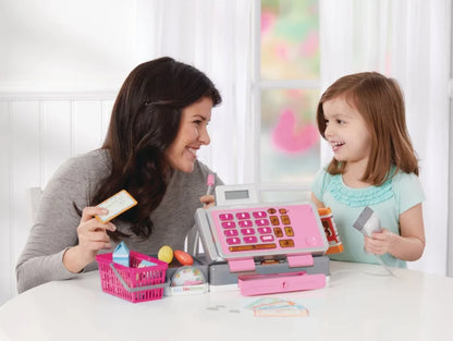 Just Like Home Talking Cash Register Playset | 30 Pieces