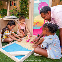 KidKraft Barbie Seaside Wooden Playhouse with Play Kitchen | Ages 3+