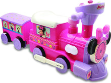 Kiddieland Minnie Mouse Battery-Powered Choo Choo Train Ride on with Caboose