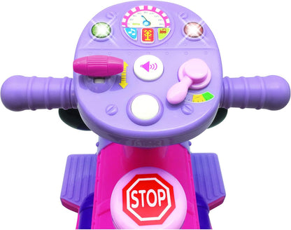 Kiddieland Minnie Mouse Battery-Powered Choo Choo Train Ride on with Caboose