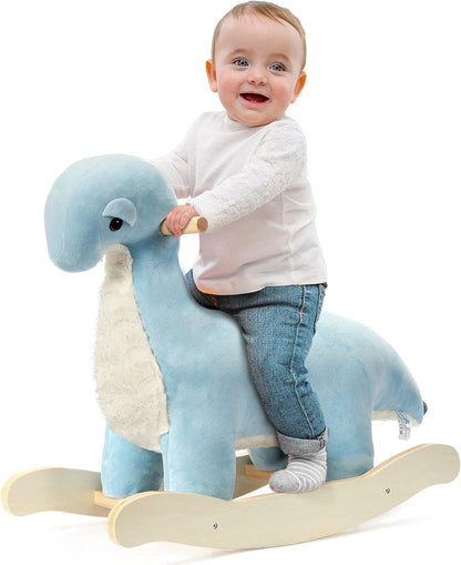 Labebe Plush Rocking Dinosaur | Baby & Toddler Rocker Toy
