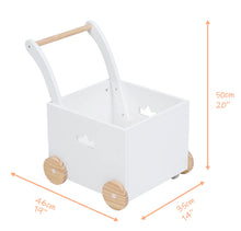 Labebe Wooden Crown Push Walker for Babies and Toddlers