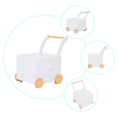 Labebe Wooden Crown Push Walker for Babies and Toddlers