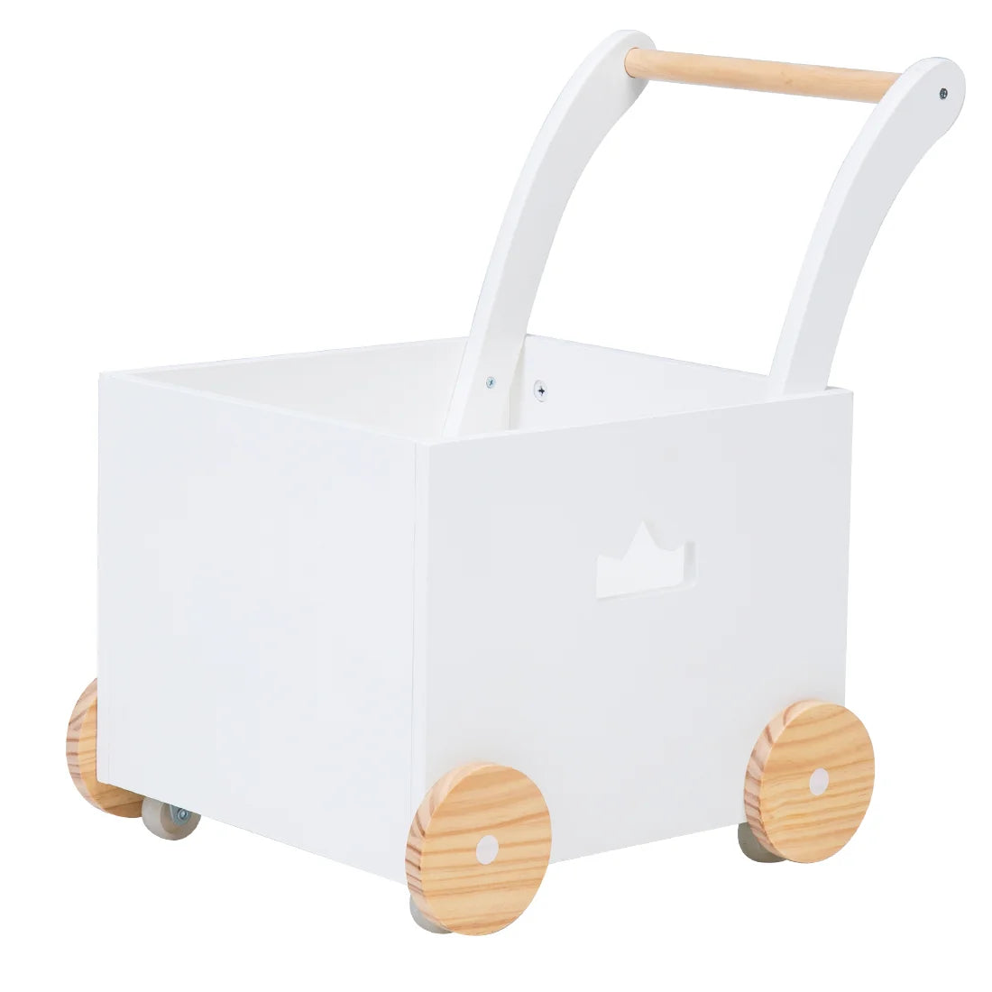 Labebe Wooden Crown Push Walker for Babies and Toddlers