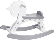 Labebe Nordic Wooden Rocking Horse | Grey Star Baby Rocker
