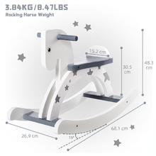 Labebe Wooden Rocking Horse | Grey Star Baby & Toddler Rocker