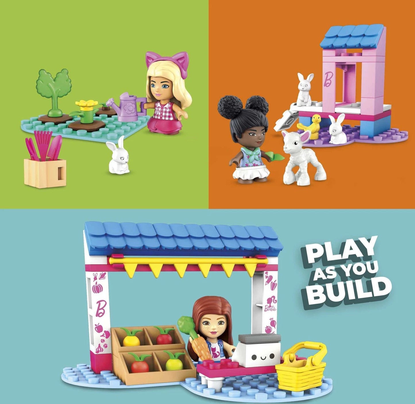 MEGA Construx Barbie Farmer's Market Building Set