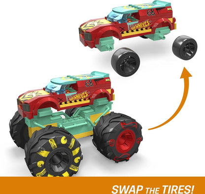 MEGA Hot Wheels Demo Derby Monster Truck Building Set — 140 Pieces