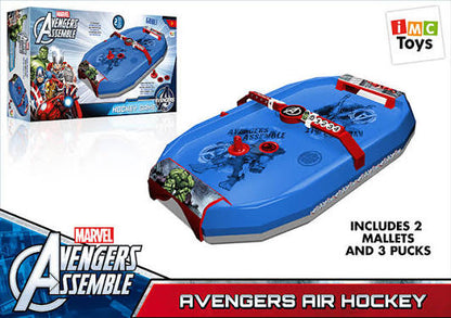 Marvel Avengers Assemble Air Hockey Table Game | 2 Mallets & 3 Pucks, Ages 3+