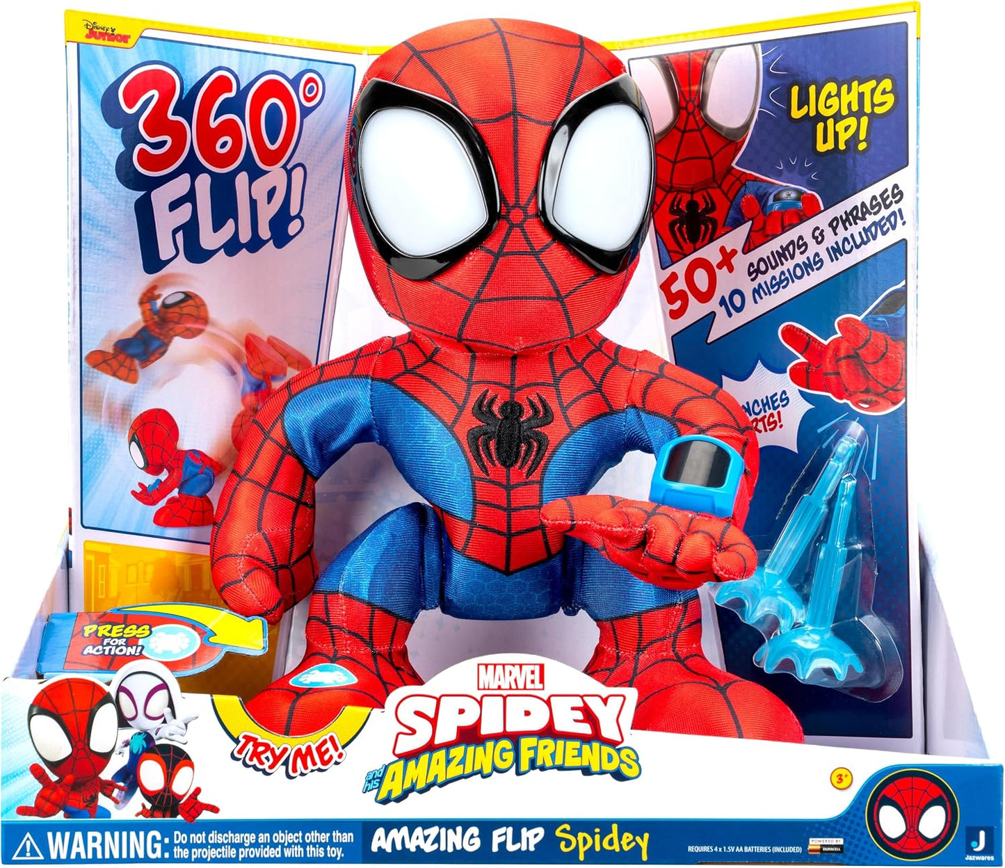 Marvel Spidey & His Amazing Friends – Amazing Flip Spidey Figure | Ages 3+