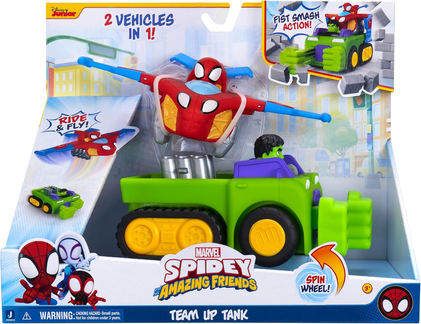 Marvel Spidey & His Amazing Friends – Team Up Tank Vehicle | Ages 3+