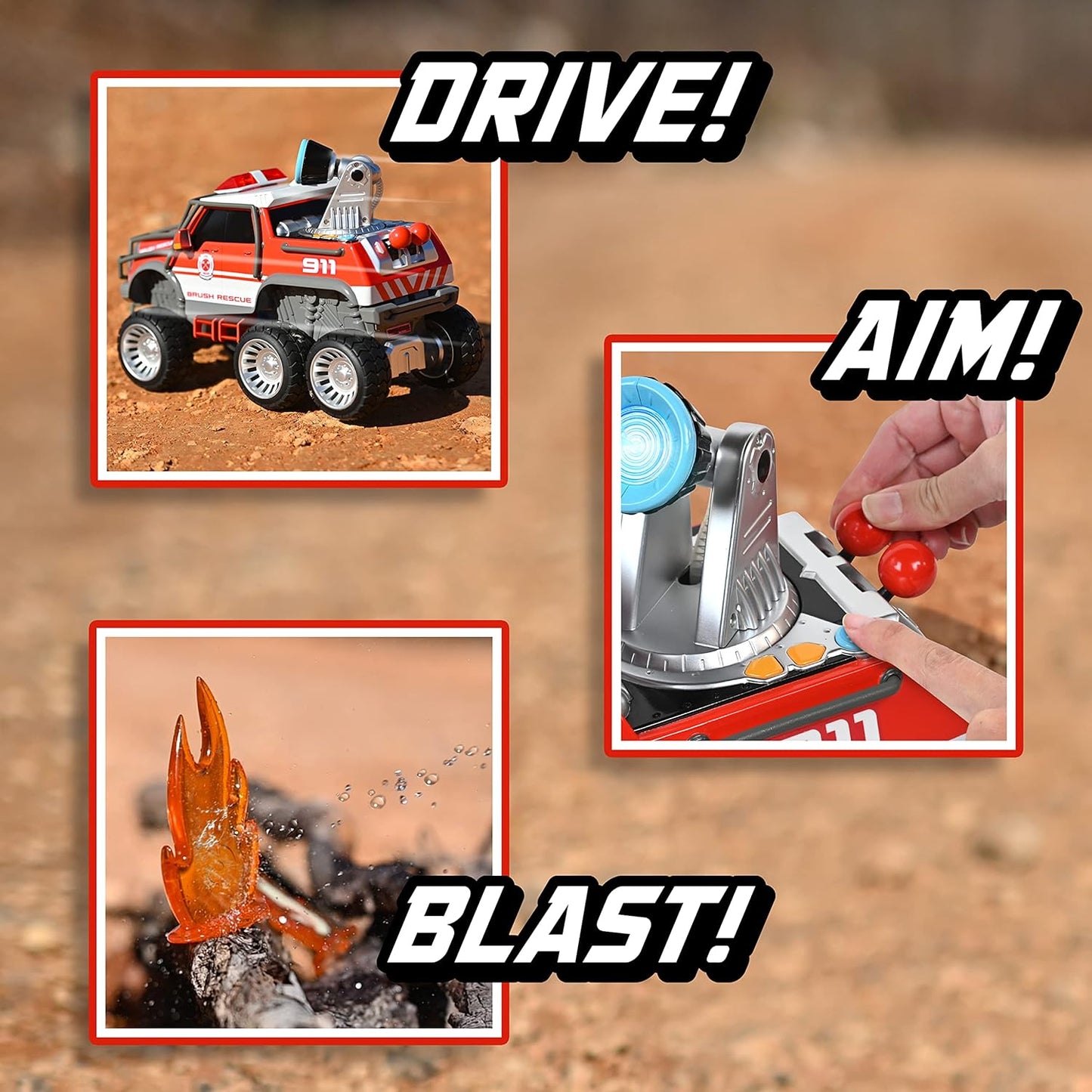 Maxx Action Off-Road Rescue Toy Vehicle