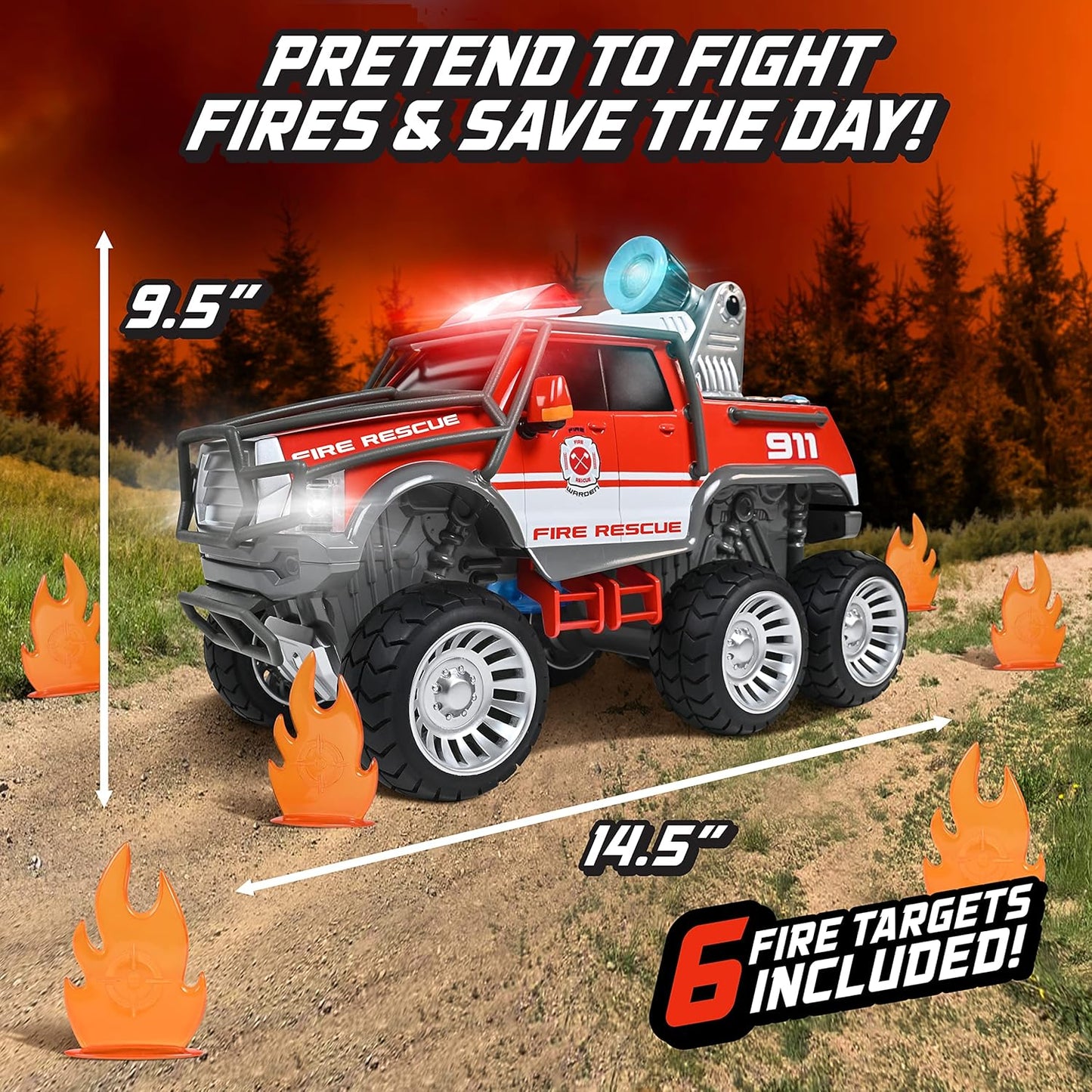 Maxx Action Off-Road Rescue Toy Vehicle