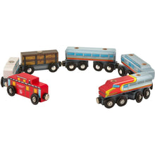 Melissa and Doug Wooden Train Cars Set 6PCS