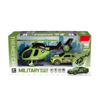 Military Rescue Series Helicopter & Special Forces Car Set – Light & Sound Toy | Ages 3+