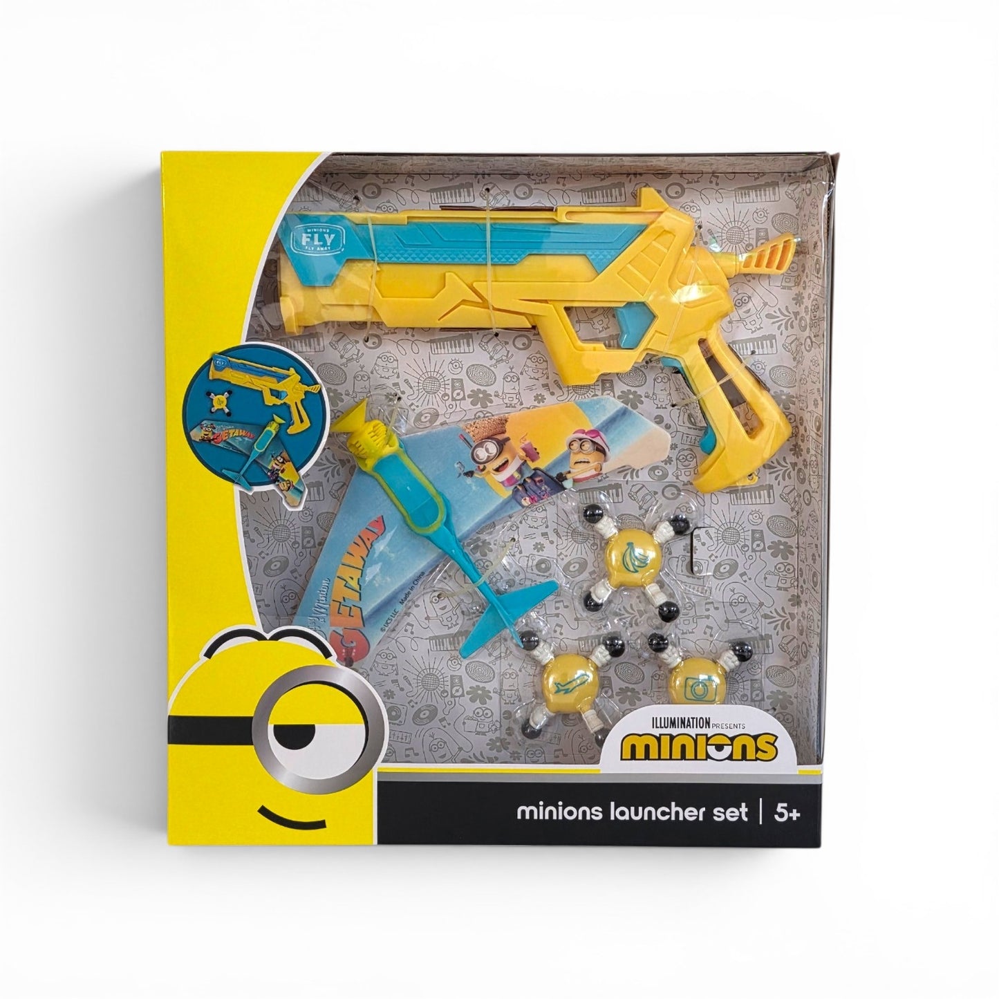Minions Launcher Set – Holiday Theme Foam Glider Plane Blaster | Ages 5+