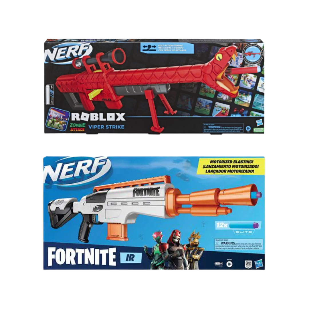 Nerf Fortnite & Roblox おもちゃセット Nerf Fortnite IR Motorised Blaster | Roblox Viper Strike
