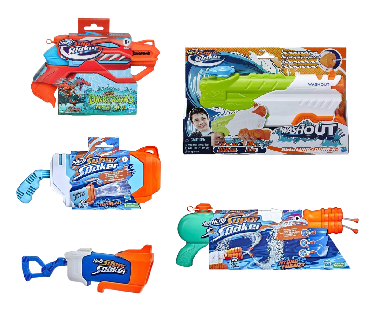 Nerf Super Soaker Water Gun Mega Bundle | 5 Blasters