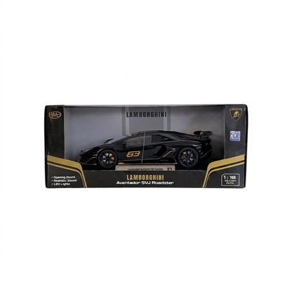 Official Lamborghini Aventador SVJ Special Edition 1:18 Scale Die-Cast Model Car - Black