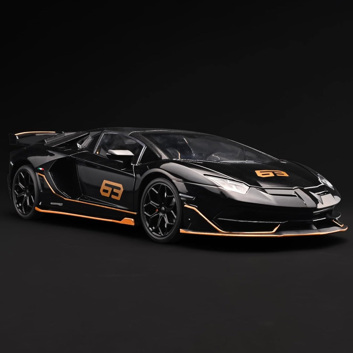 Official Lamborghini Aventador SVJ Special Edition 1:18 Scale Die-Cast Model Car - Black