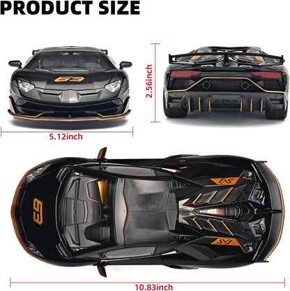Official Lamborghini Aventador SVJ Special Edition 1:18 Scale Die-Cast Model Car - Black