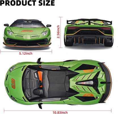 Official Lamborghini Aventador SVJ Special Edition 1:18 Scale Die-Cast Model Car - Green