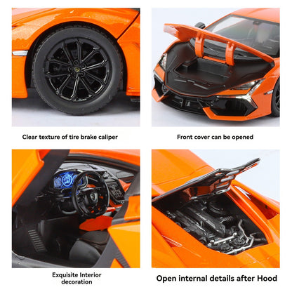 Official Lamborghini Revuelto 1:18 Scale Die-Cast Model Car — Orange