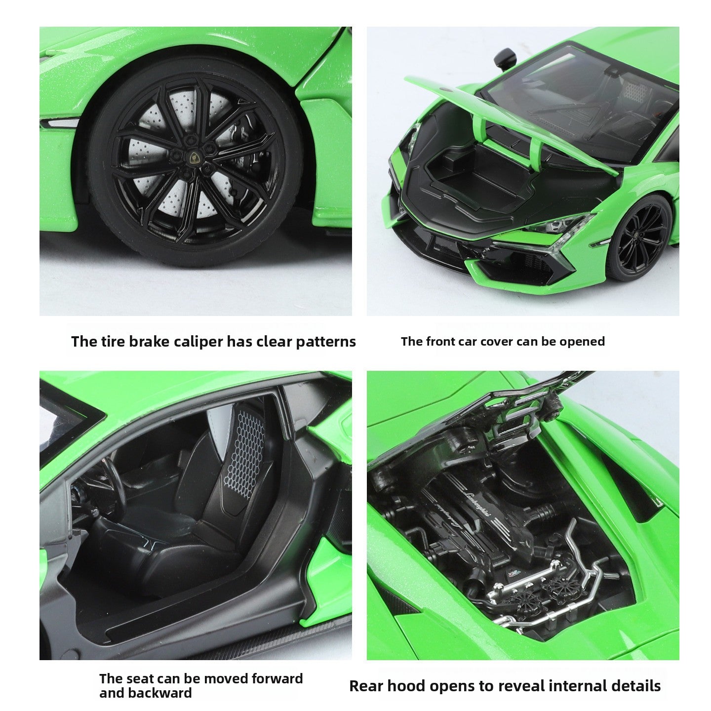 Official Lamborghini Revuelto 1:18 Scale Die-Cast Model Car — Green