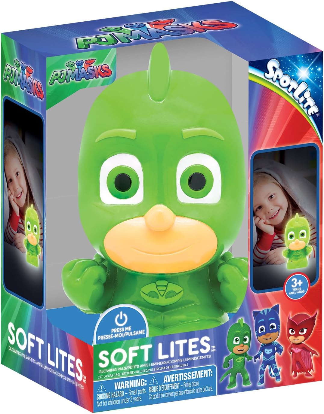 PJ Masks Gekko Soft Lites Glowing Night Light | Ages 3+
