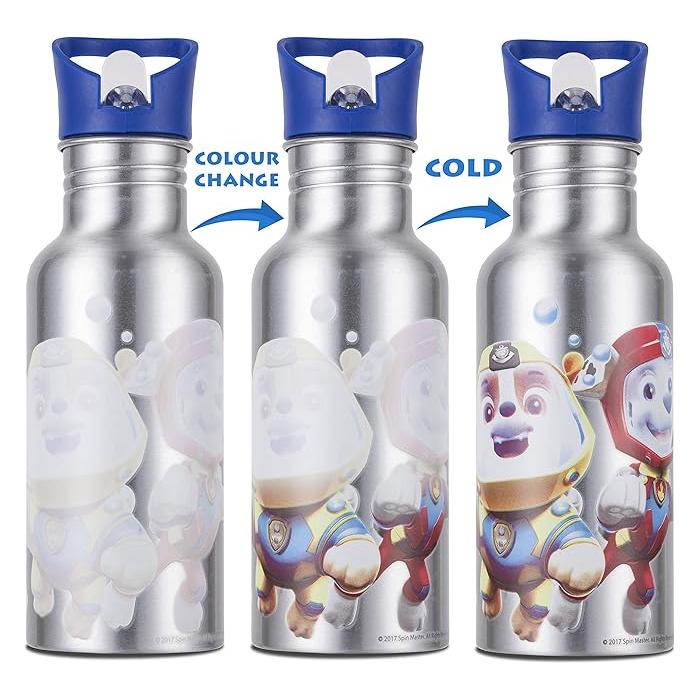 Paw Patrol Aluminum Colour Changing Water Bottle 500ml- BPA Free
