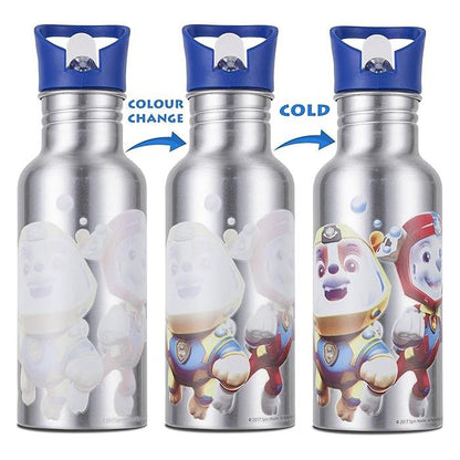 Paw Patrol Aluminum Colour Changing Water Bottle 500ml- BPA Free