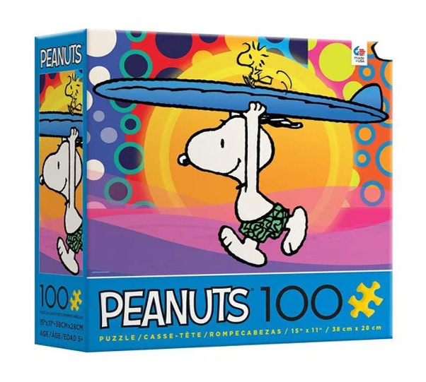 Peanuts 100 Jigsaw Puzzle - Snoopy Surfboard