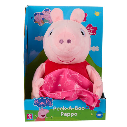 Peppa Pig Animated Peek-A-Boo Peppa – Talking Interactive Plush | Ages 3+